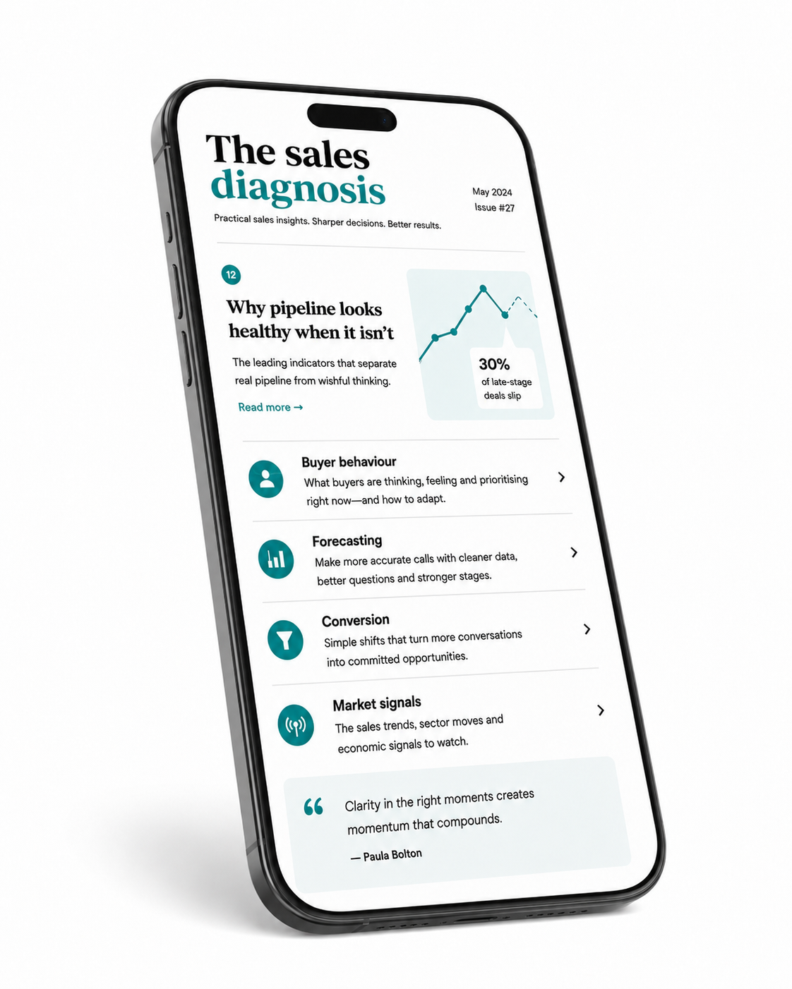 b2b sales newsletter