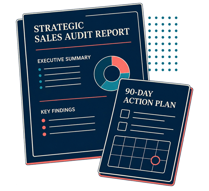 Strategic sales audit report and 90-day sales action plan