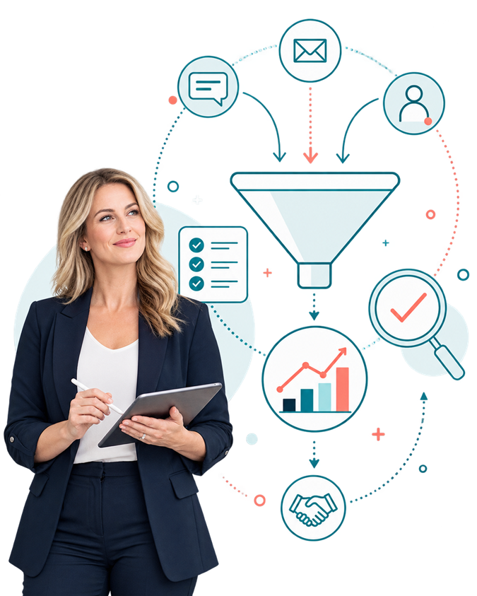 Strategic sales audit reviewing pipeline, sales process, CRM and conversion